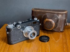 FED-2 Type B Black Body 35mm Rangefinder Camera + FED 50mm f/3.5 Lens & Case
