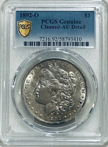 1892 O Morgan Silver Dollar PCGS AU Details Tougher Date Morgan