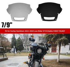 7/9"Wave Windshield Windscreen For Harley 2022-2024 Low Rider ST El Diablo FXRST