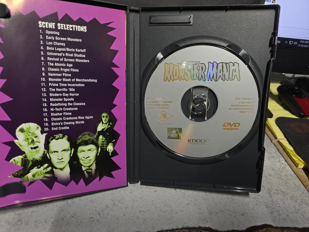 Monster Mania (DVD, 2001) for sale online | eBay