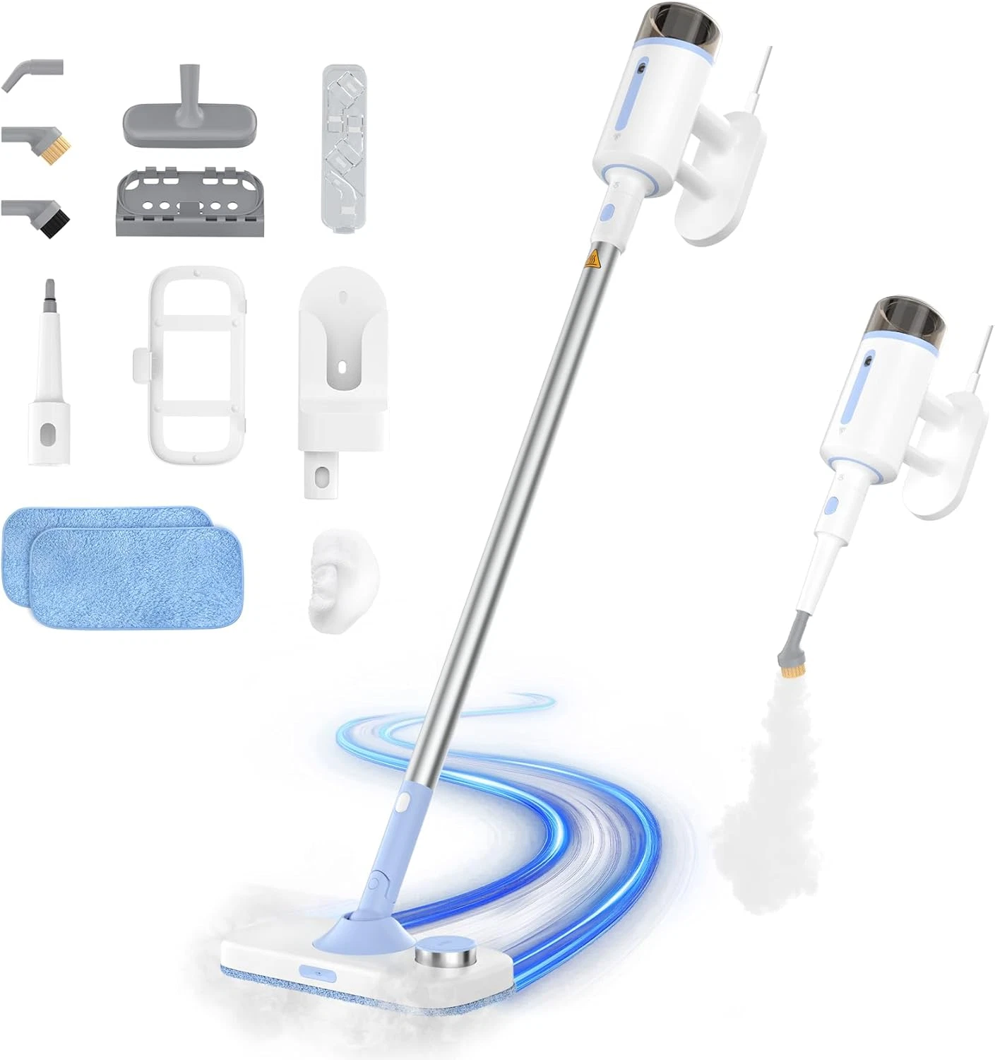 10-in-1 Floor Steamer & Handheld Cleaner for Home, Carpet, Windows, Tiles