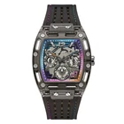Guess Mens Phoenix Analog Quartz Watch PHOENIX GW0499G14 Black Silicone