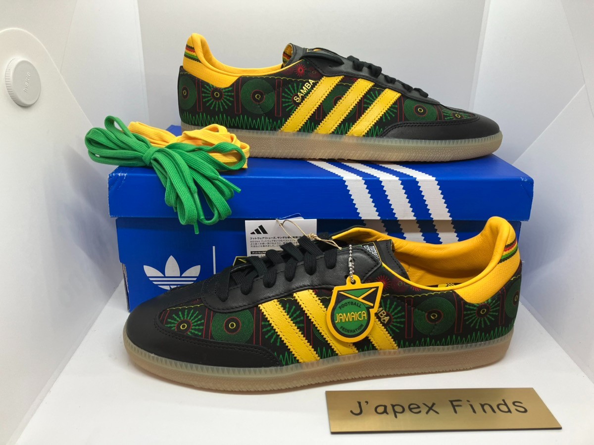 adidas Samba OG Jamaica x Bob Marley KI8571 Green Yellow Black Men's Size  Custom | eBay