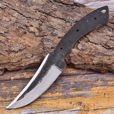 10'' 1095 High Carbon Steel Knife Blank Blade DIY Bushcraft Hunting Knife Making