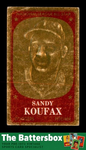 Sandy Koufax #8 1965 Topps Embossed card