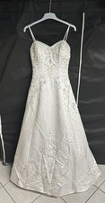 Demetrios Brautkleid Gr. 34/36 (Label 10) A-Linie Ivory inkl. Schleier  