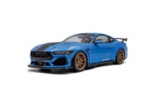 Ford Shelby Mustang Super Snake 2025 Blu Metallizzato Modellino 1:18 Solido