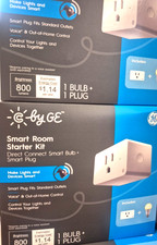 GE Cync Smart Bundle: 9.5 Watt Light Bulb Plug, Full Color-Tunable White