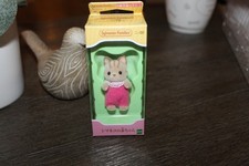 sylvanian families calico critter standing baby striped cat new nrfb