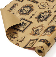 Halloween Geschenkpapier 1 Rolle Kraftpapier Vintage 43Cm X 10M
