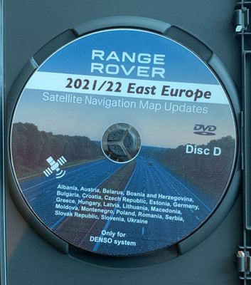 Land Rover Navi DVD 2022 Osteuropa Disc ''D'', Discovery 3 & RR Sport L322UK