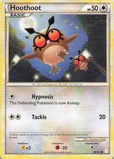 Pokemon Card - Hoothoot - (66/123 - HeartGold & SoulSilver) on eBay