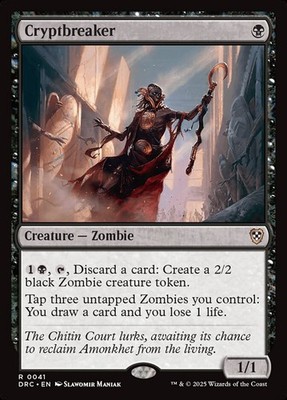 CRYPTBREAKER Rare Aetherdrift Commander NM MTG