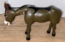 Vintage SCHOENHUT Donkey Humpty-Dumpty Circus Hand Carved Leather Ears Movable