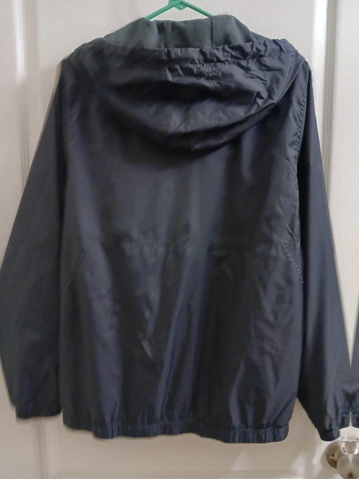 Volcom Jacket Mens Small Black Water Resistant Hooded Lightweight Jacket - Image 3 of 4