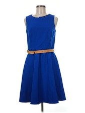 Eliza J Women Blue Casual Dress 8