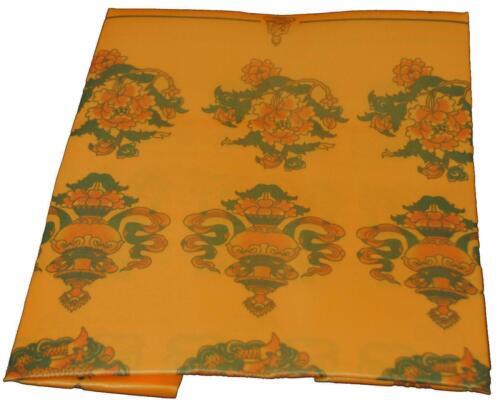Nepal Buddista Rituali Seta Blend Sciarpa - Khata / Kata / Katha 6 FT Lungo - Foto 10 di 22