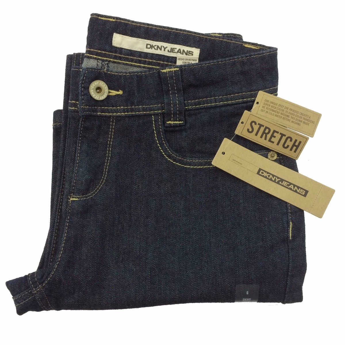 DKNY JEANS, STRETCH, EAST VILLAGE JEANS,SIZE 6, WOMAN'S, 5