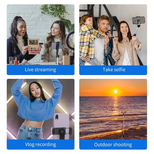 Selfie Stick Bluetooth 360°Monopod Phone Holder Tripod For iPhone Samsung Pixel - 第 11/12 張圖片