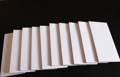 50 Notizblöcke Kellnerblöcke Blocks 7 x 14,8cm  Weiß lange Blöcke Handblock