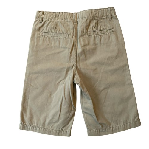 Gap Kids Boys 16 REG khaki tan shorts button zip adjustable waist and pockets - Picture 2 of 4