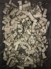 Alpha Security Sensor Tags(Anti-Theft)Lot Of 100-White-SHIPS N 24 HOURS