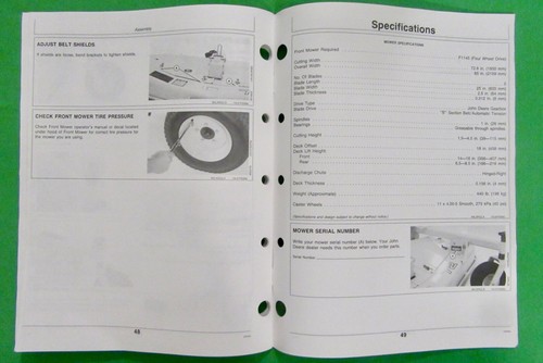 John Deere 72-Inch Direct Drive Side Discharge Mower Operators Manual OMM113012 - Picture 14 of 15