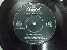 THE JONAH JONES QUARTET EAP 1 1237 RARE SINGLE 7" INDIA INDIAN 45 rpm VG+