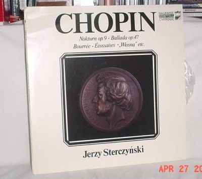 JERZY STERCZYNSKI FRYDERYK CHOPIN 33 LP WIFON 1990 POLAND PIANO NOKTURN 9 EXCEL