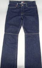 Tommy Hilfiger Jeans Dark Blue Denim Pants Belt Loop Logo No Damage Womens Sz 9