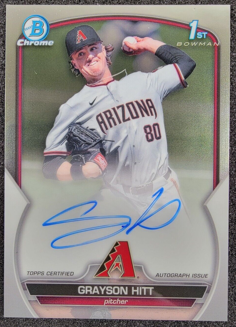 2023 Bowman Draft Chrome 1st AUTO Grayson Hitt #CDA-GH Diamondbacks