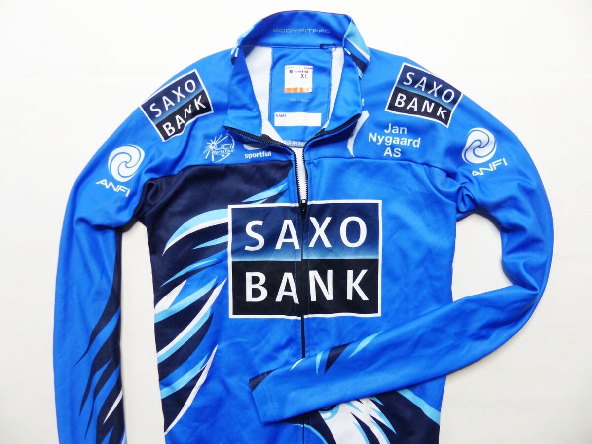 MEN'S SPORTFUL TEAM SAXO BANK CYCLING JERSEY WINTER JACKET MEN'S SPORTFUL TEAM SAXO BANK CYCLING JERSEY WINTER JACKET
