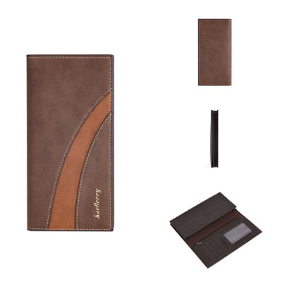 Casual Slim Leather Wallet Multi-Function Credit Card Holder Gift for Gentlemen
