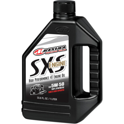 Maxima Racing Oil SXS UTV Synthetic 4-Stroke Engine/Motor Oil | 5W-50 | 1 Liter