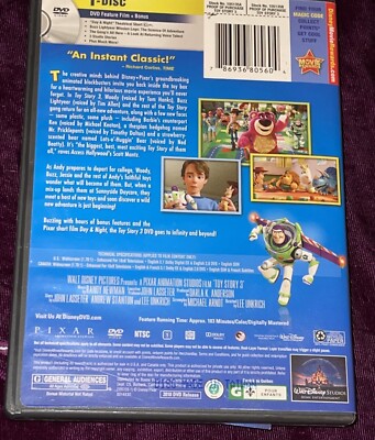 TOY STORY 3 DVD DISNEY PIXAR ANIMATION CLASSIC TOM HANKS | eBay