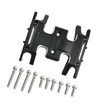 RC Aluminum Center Skid Plate Chassis Armor for 1/24 SCX24 Crawler Black