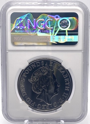 2022 Great Britain £5 Pounds "Lion of England" MS-67DPL - Tudor Beast Series - Picture 2 of 2
