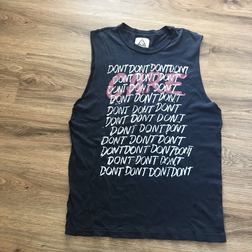 UNIF Don't Care / Tank Shirt / Distresed / Soft / Black / Rare Small