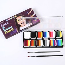 Face Paint Kit Activated Colors Set Professional Split Cakes Paint Q9R9