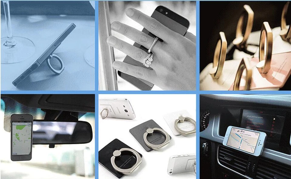 degree 360 Rotation Ring Stand Mount Holder Car Bracket For CELL phone gps A10 - Image 4 of 4