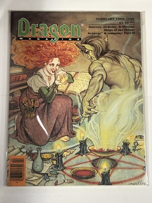 TSR DRAGON MAGAZINE #130 1988 VERY FINE/NEAR MINT SCOURGE & COMPANY PART 2 b-491