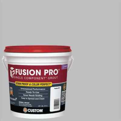 Fusion Pro 1 gal Single Component Stain Proof Grout - White Bone Pewter Platinum