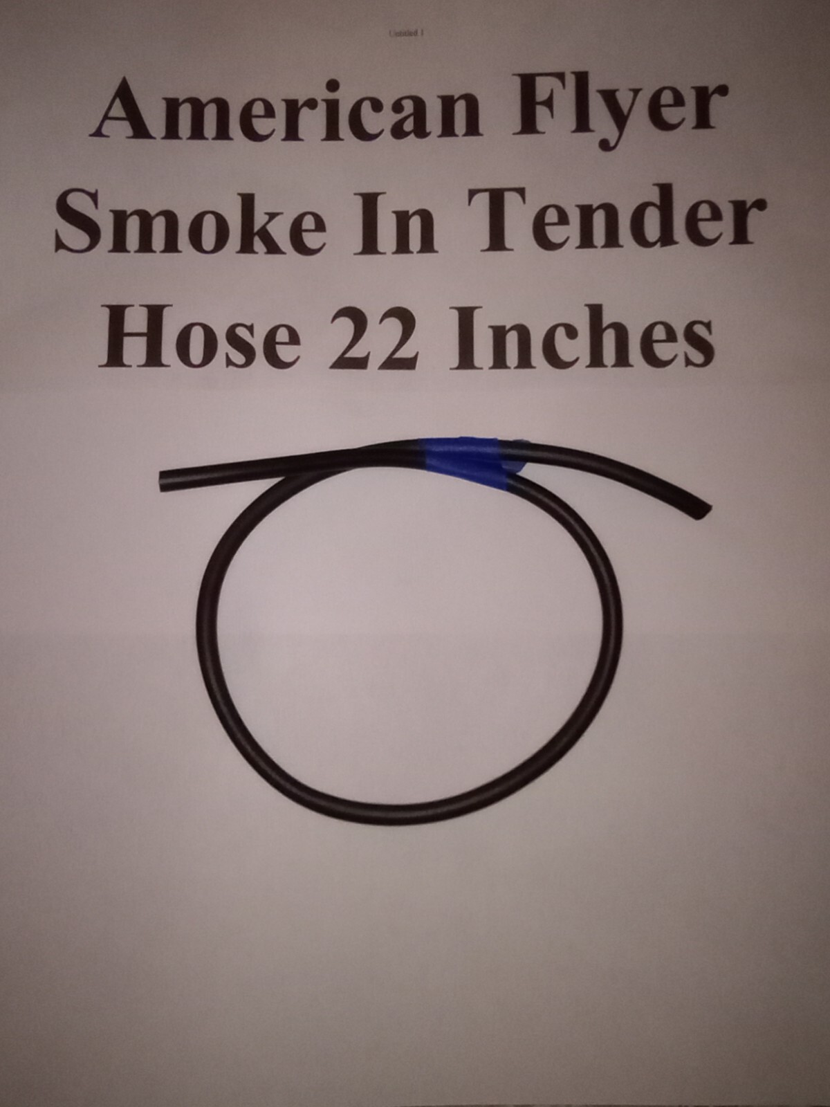 American Flyer S gauge Hose For SMOKE IN TENDER (S.I.T.) LOCO 312 322 342 Repair