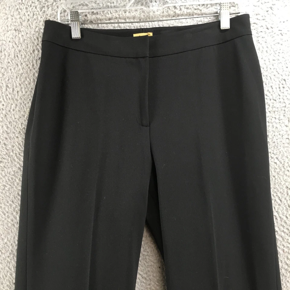 Pantalón de vestir Caslon para mujer 10 (30x32 real) negro tiro medio frente plano Foto 2 de 4