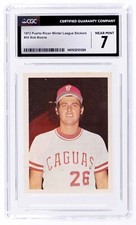 1972 Puerto Rican Winter League Sticker Bob Boone CGC 7 NM Pre Rookie