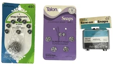 Lot Of Vintage Snaps No Sew And Sew On Dritz Talon JC Penney