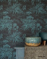 Eijffinger Tapete Lino 379034 Design Floral BläTter Blau Petrol/ Eur 10,33/Qm