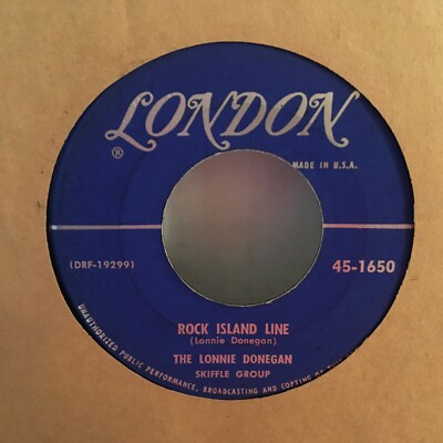 LONNIE  DONEGAN   45   SINGLE , ROCK ISLAND LINE / JOHN HENRY