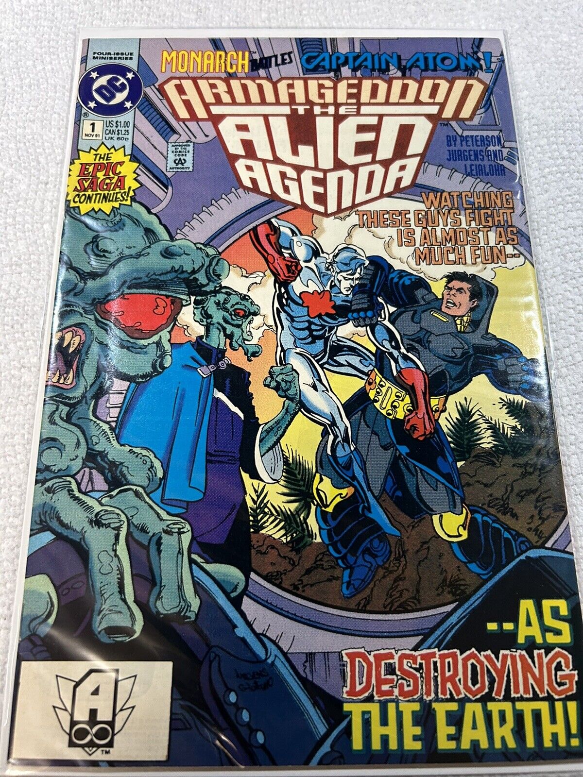 Armageddon: The Alien Agenda #1-4 Complete Mini-Series DC 1991/92.NM/M.1ST PRINT