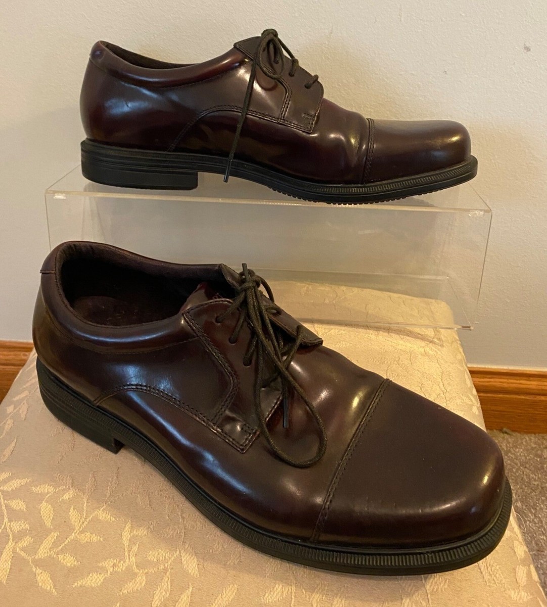 Rockport Shoes Men 8.5 Oxford Cap Toe Leather Dress Formal Classic Comfort Brown Men main image 3